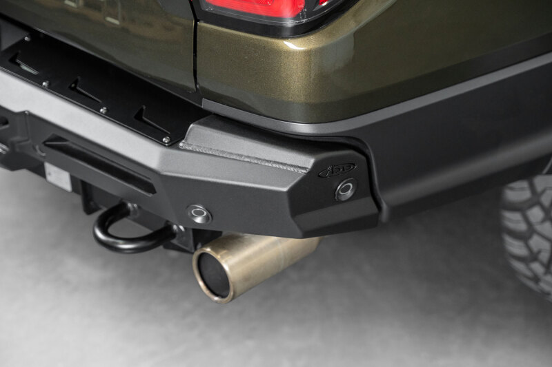 Ford Ranger Raptor Bumper - Rear - Addictive Desert Designs - Edge - Hammer Black with Satin Black Panels - `24-`26